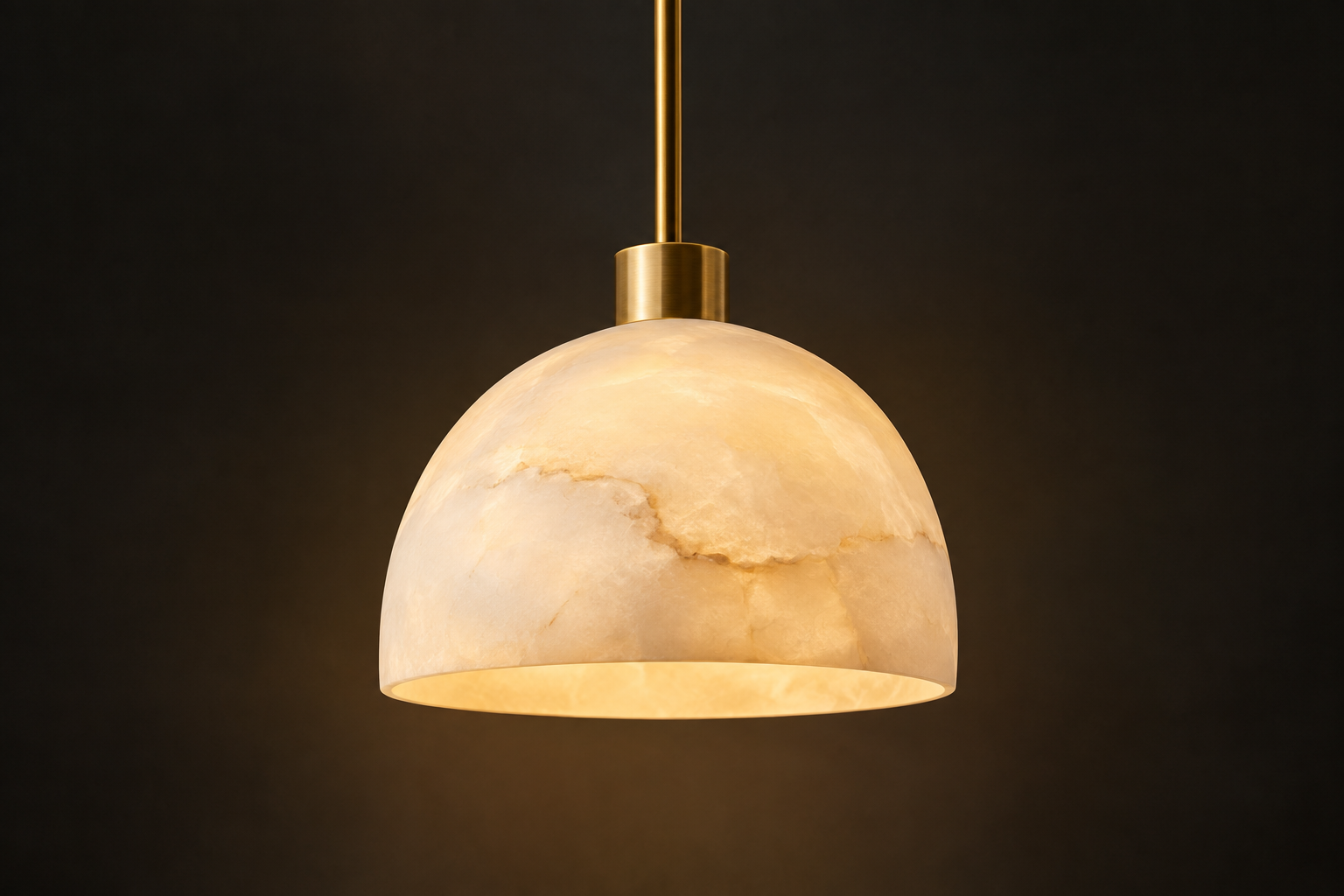 Alabaster dome pendant — Alabaster Series