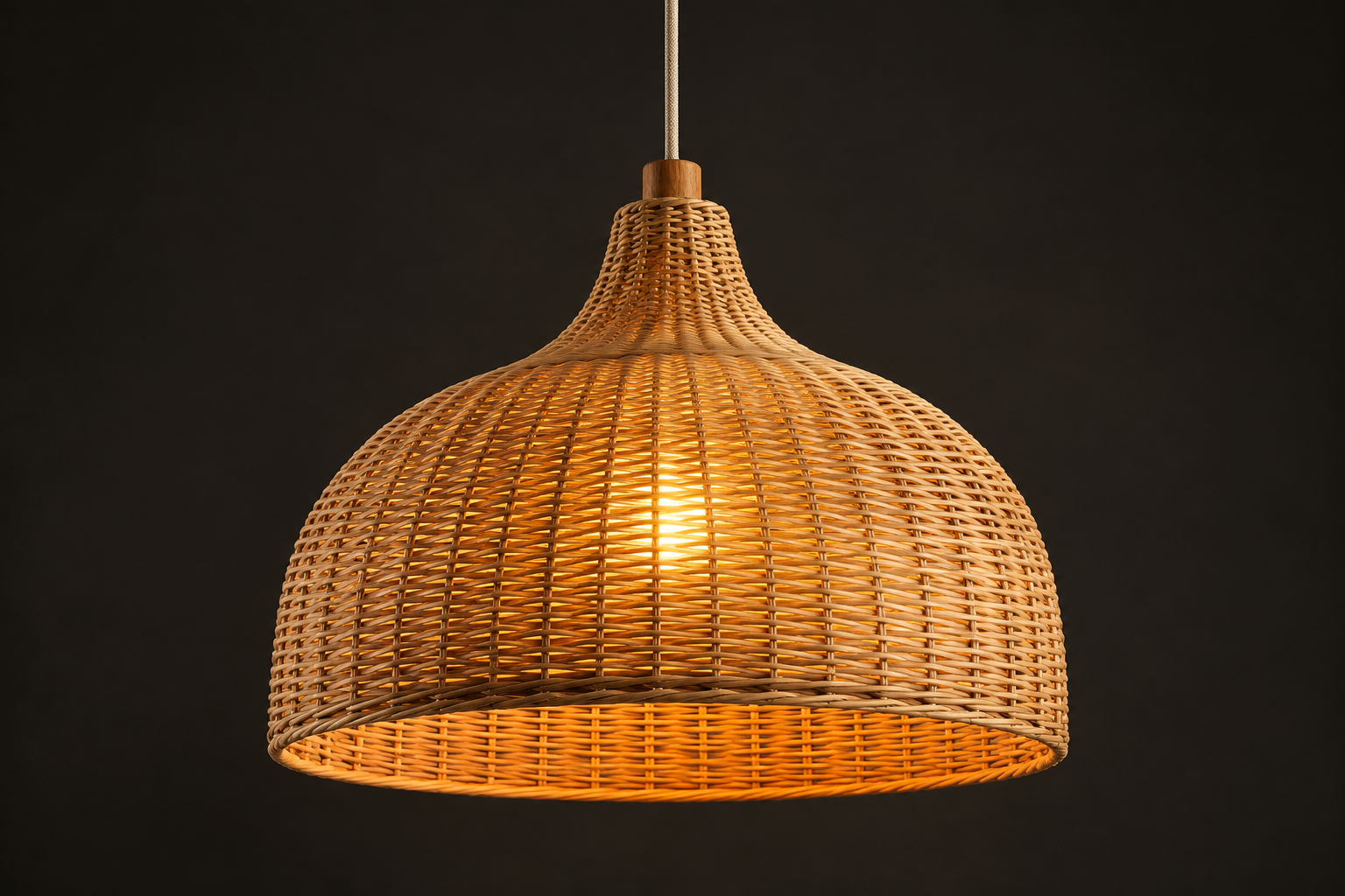 Rattan woven pendant — Rattan & Bamboo Series