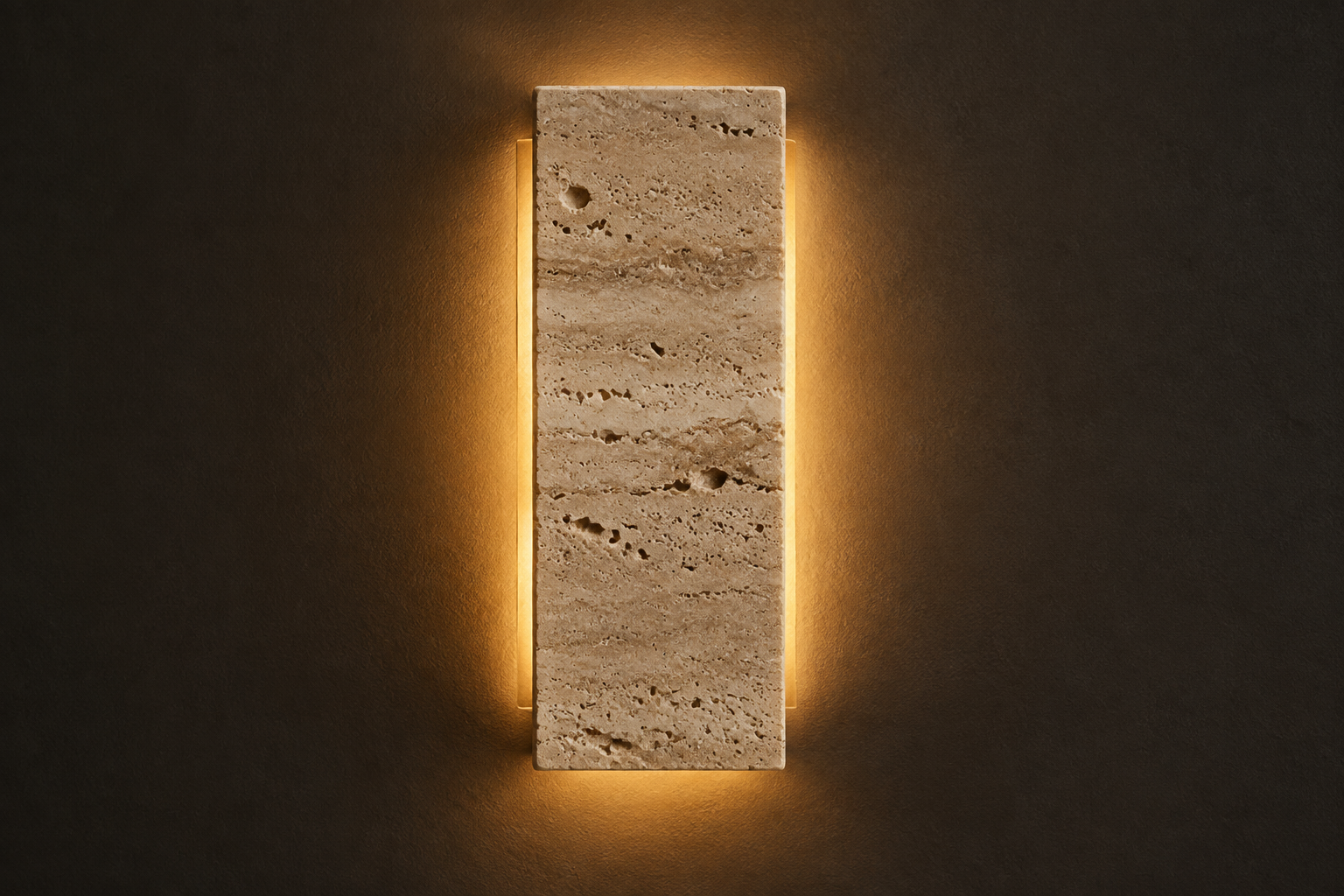 Travertine wall sconce — Travertine Series