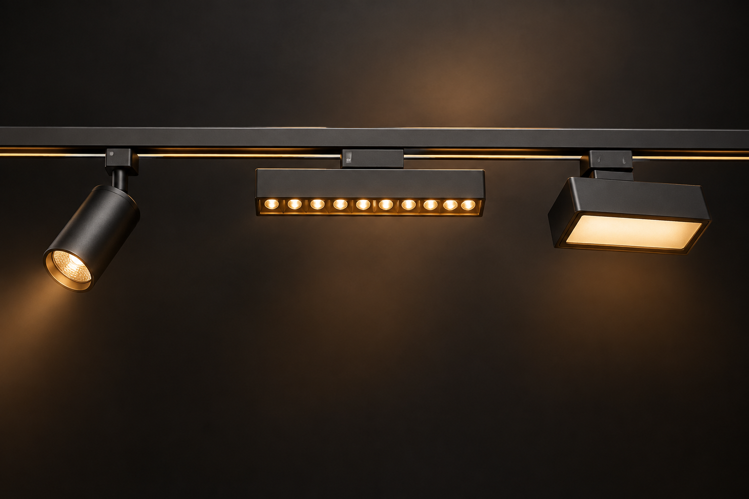 Track and magnetic lighting systems