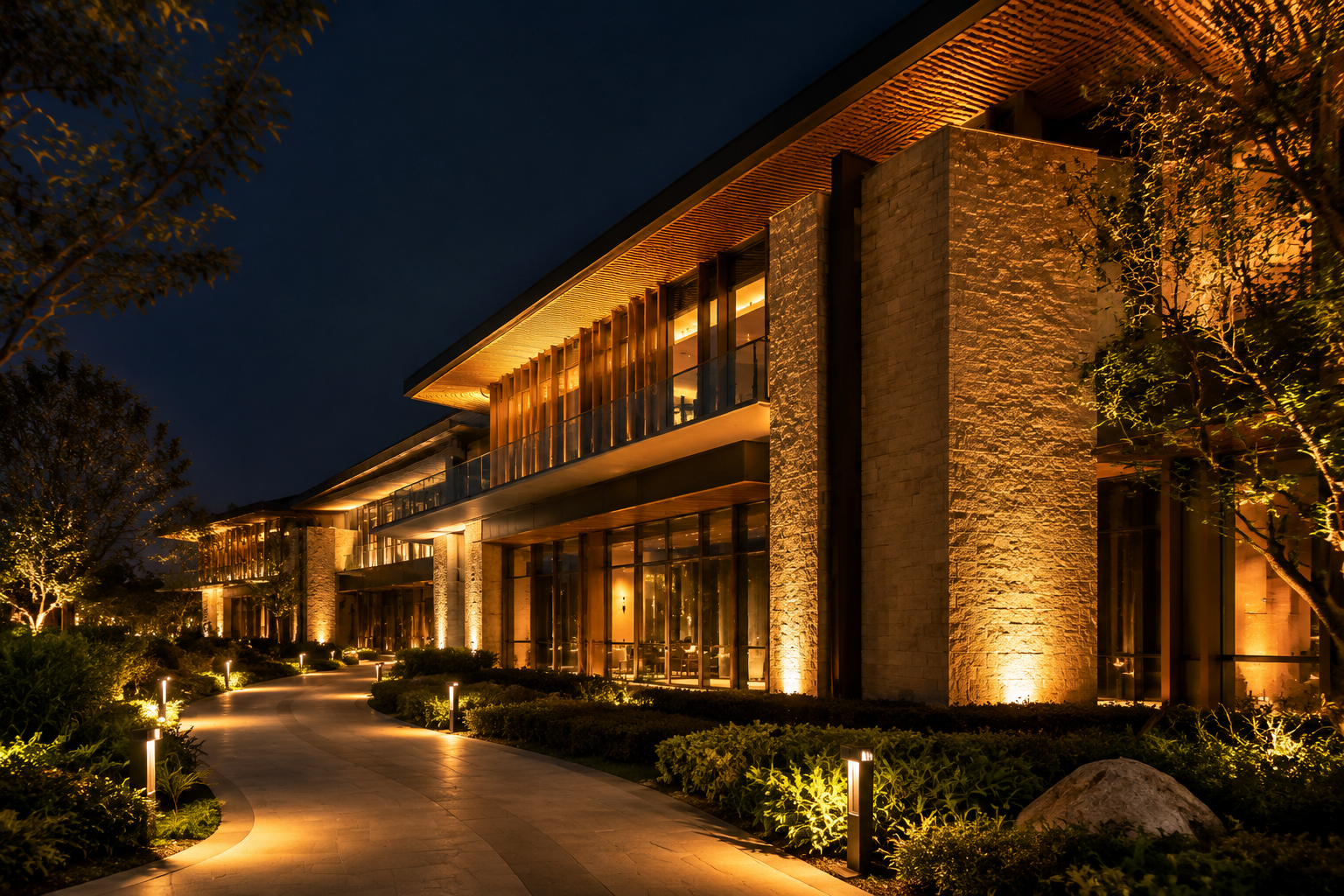 AURELUX landscape facade — illustrative photography